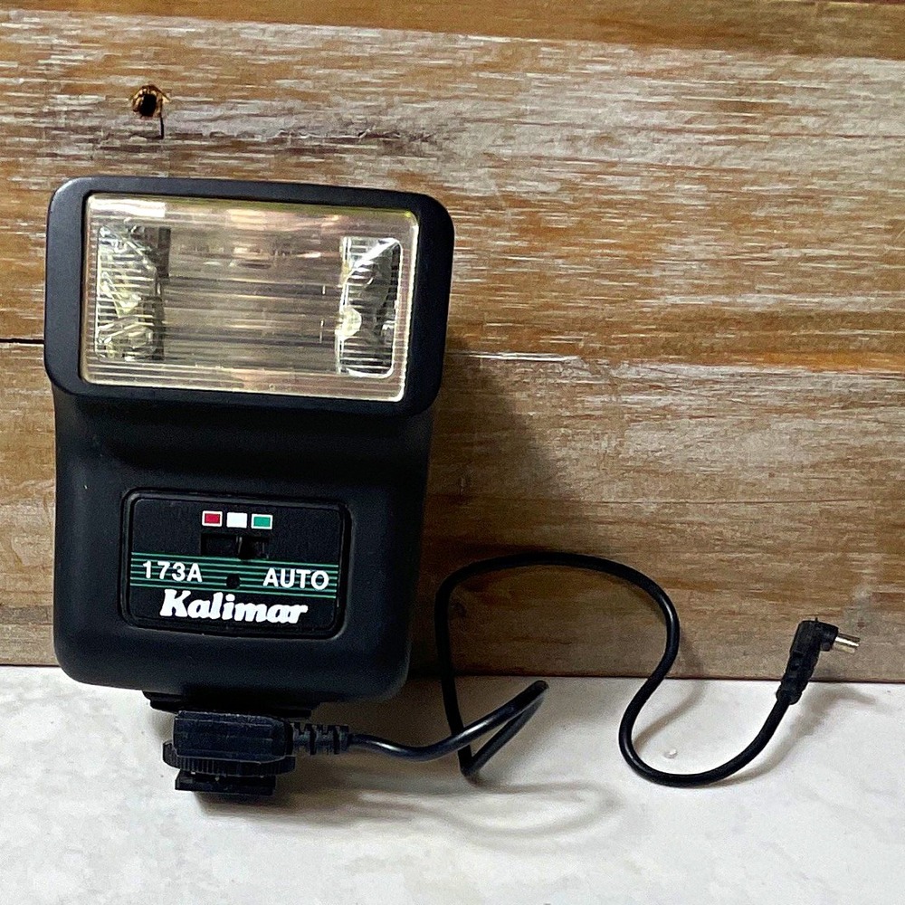 Kalimar 173A Flash Gun Hot Shoe for Film Camera Auto Exposure GN 20 Xenon VTG